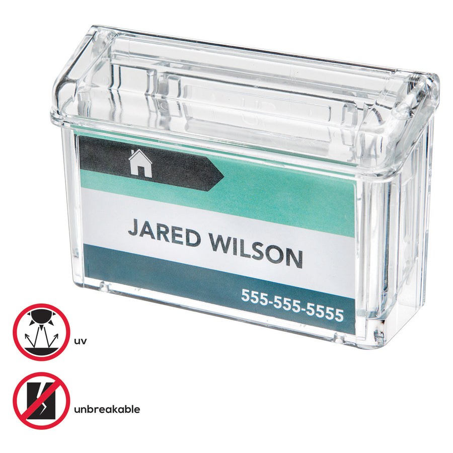 Deflecto Outdoor Business Card Holder