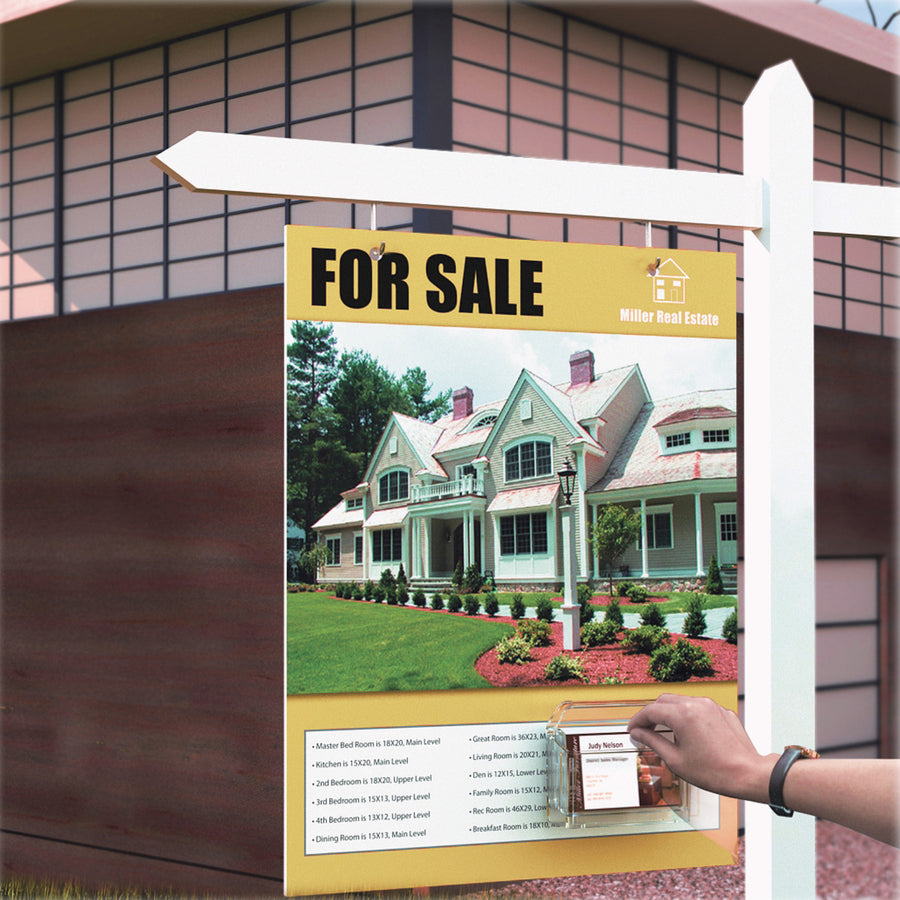 Deflecto Outdoor Business Card Holder