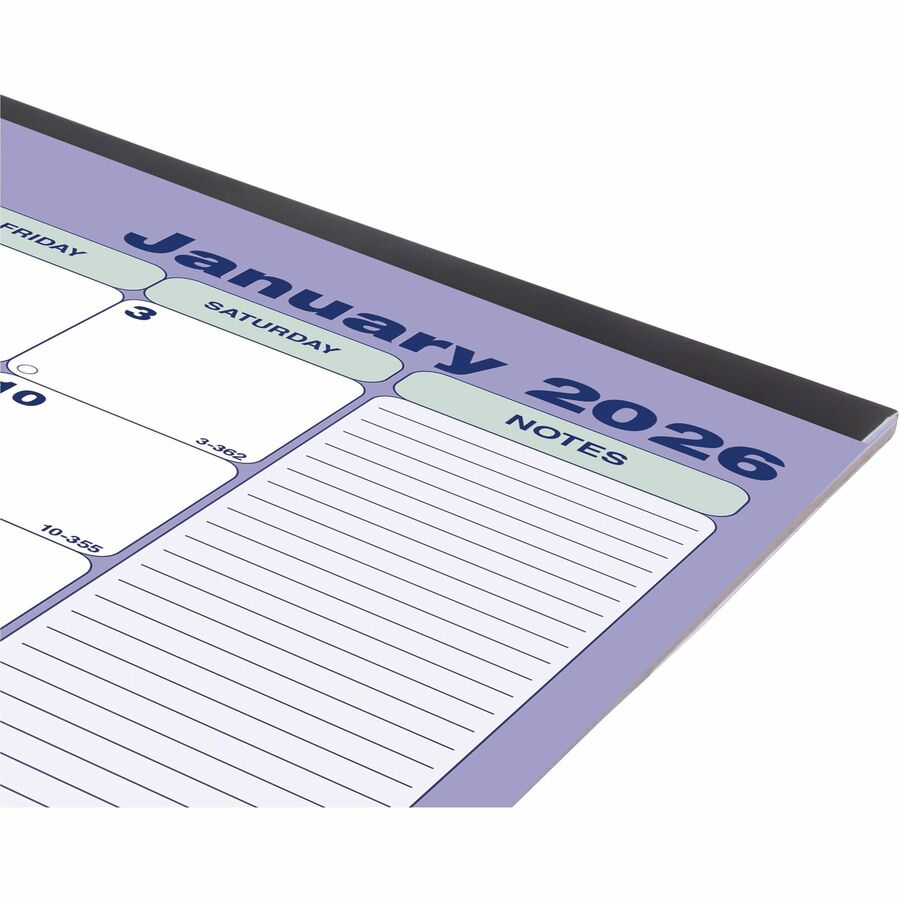 Calendrier de bureau mensuel 12 mois Brownline 2026 – Janvier à décembre – 11" x 8-1/2" – Anglais