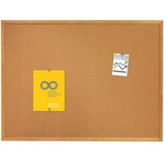 Quartet Standard Cork Bulletin Board, Oak Finish Frame, 6' x 4'