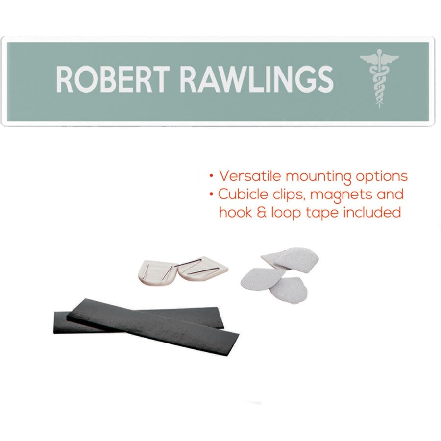 Deflecto Cubicle Nameplate Sign Holder