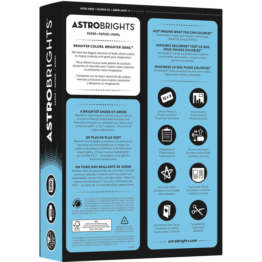Astrobrights Color Copy Paper -Lunar Blue