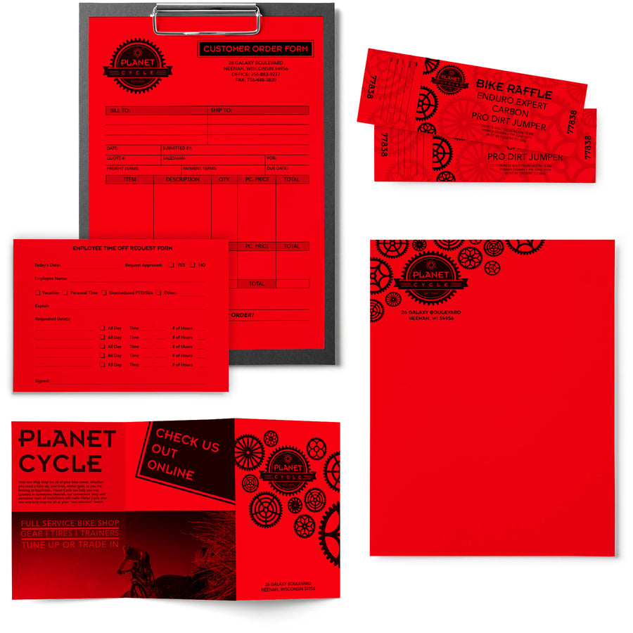 Astrobrights Color Copy Paper - Re-Entry Red