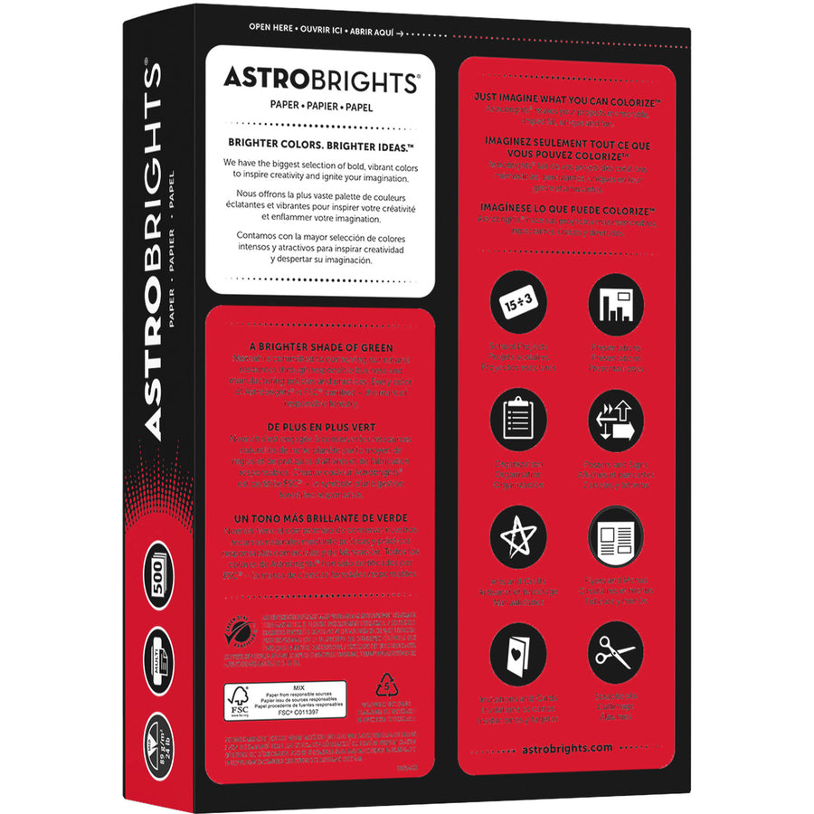 Astrobrights Color Copy Paper - Re-Entry Red