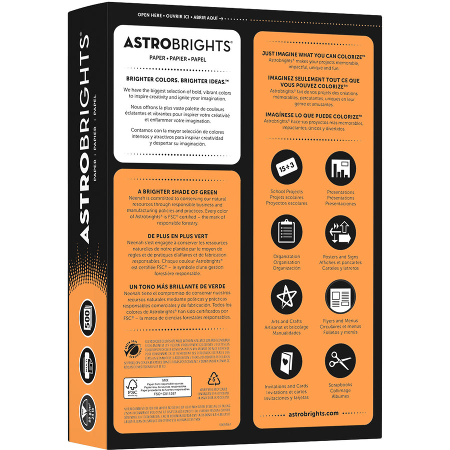 Astrobrights Color Copy Paper - Cosmic Orange