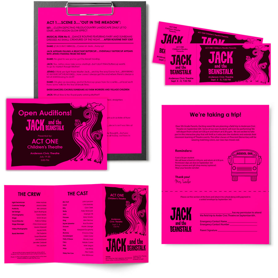 Astrobrights Color Copy Paper - Fireball Fuchsia