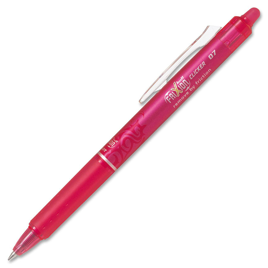Pilot FriXion Clicker Retractable Erasable Gel Pen - Pink 0.7mm