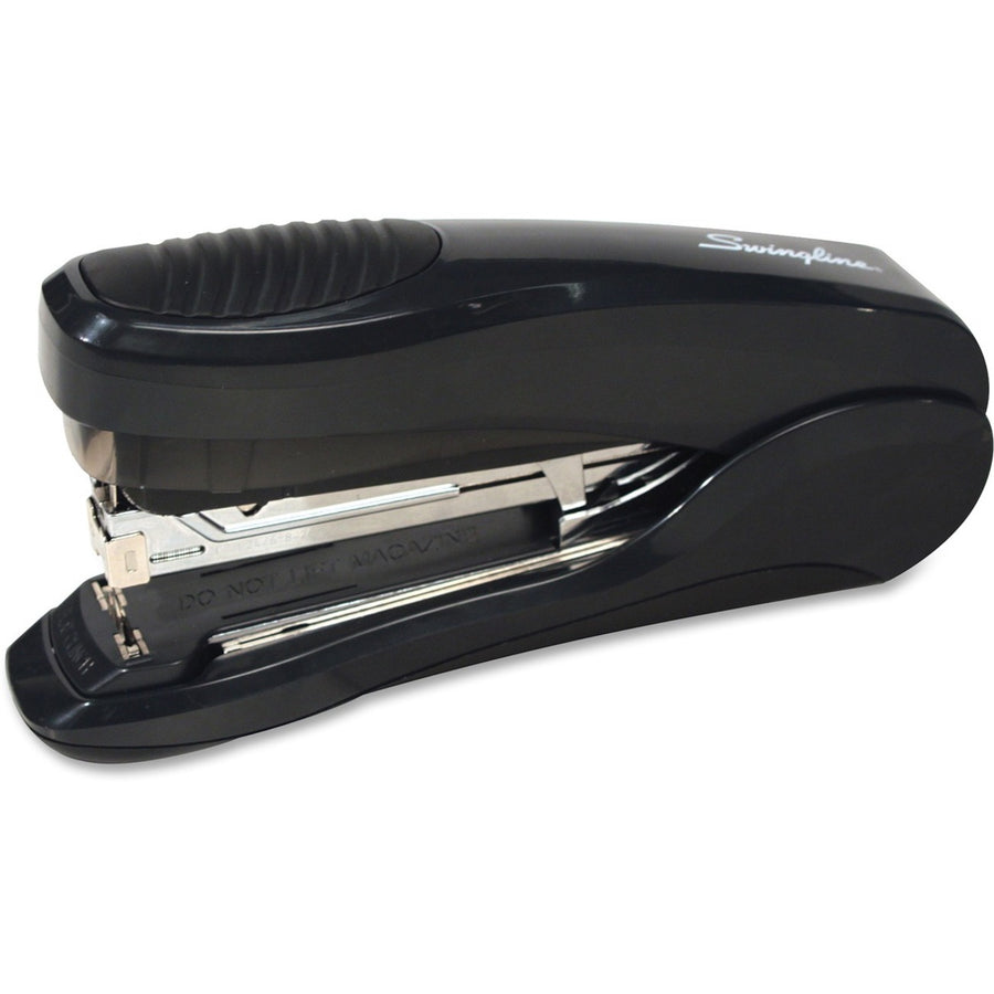 Swingline Low Force 35X Flat Clinch Stapler - 20-Sheet, Chrome/Blue