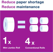 TORK Elevation Bath Tissue Jumbo Roll Mini Twin Dispenser