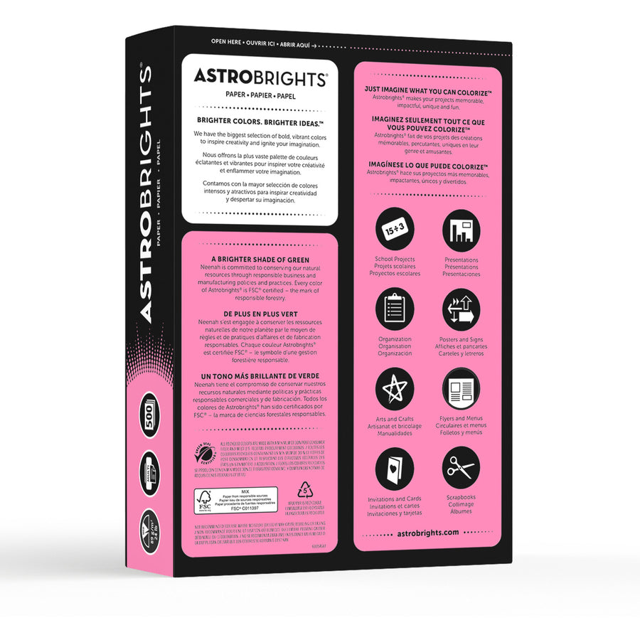Astrobrights Color Copy Paper - Pulsar Pink