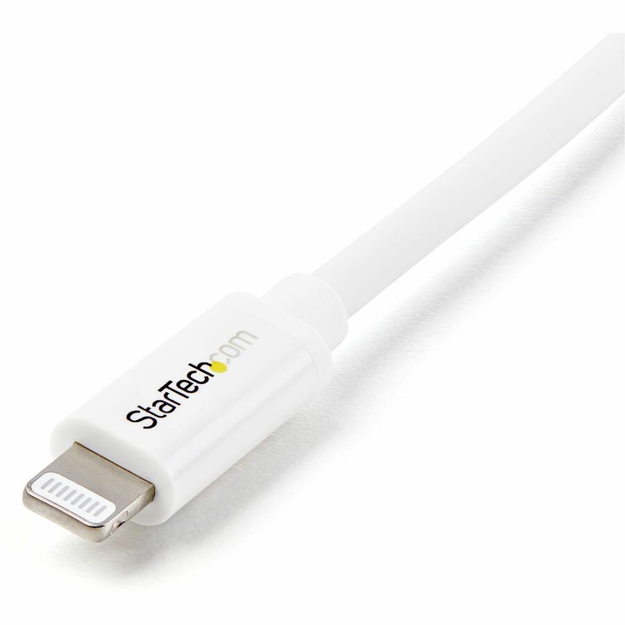 StarTech.com 2m (6ft) Long White AppleÂ® 8-pin Lightning Connector to USB Cable for iPhone / iPod / iPad