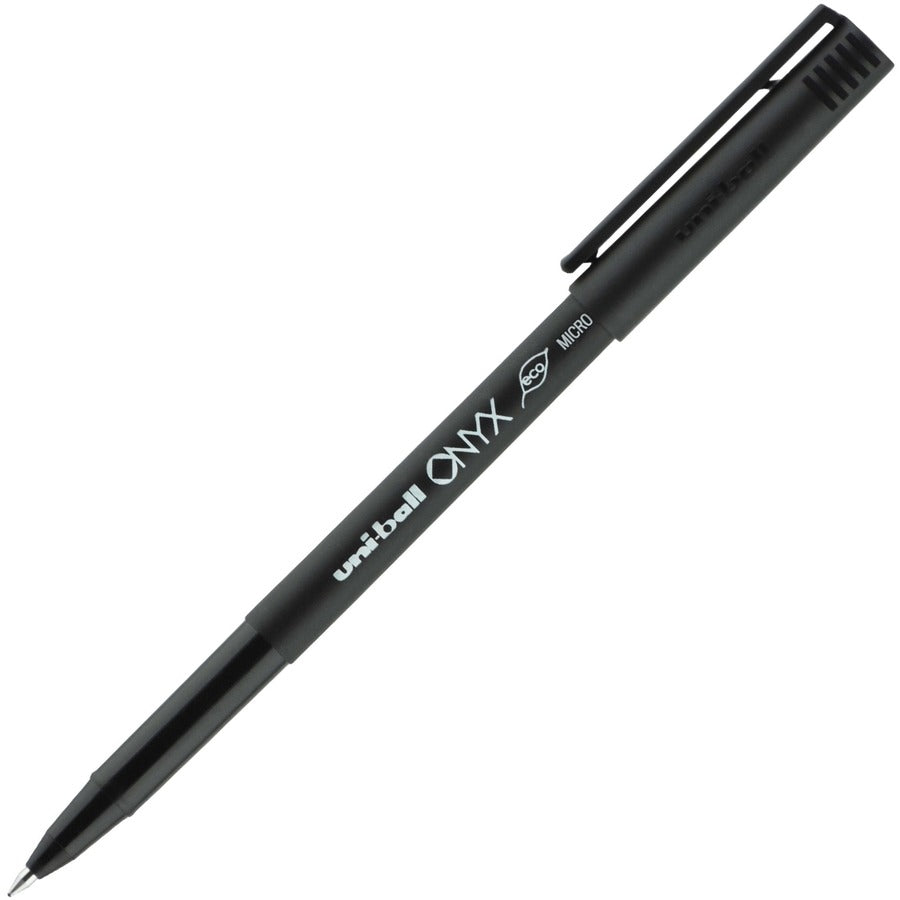 Uniball Onyx Rollerball Pen w/ Cap -  Micro Black 60040