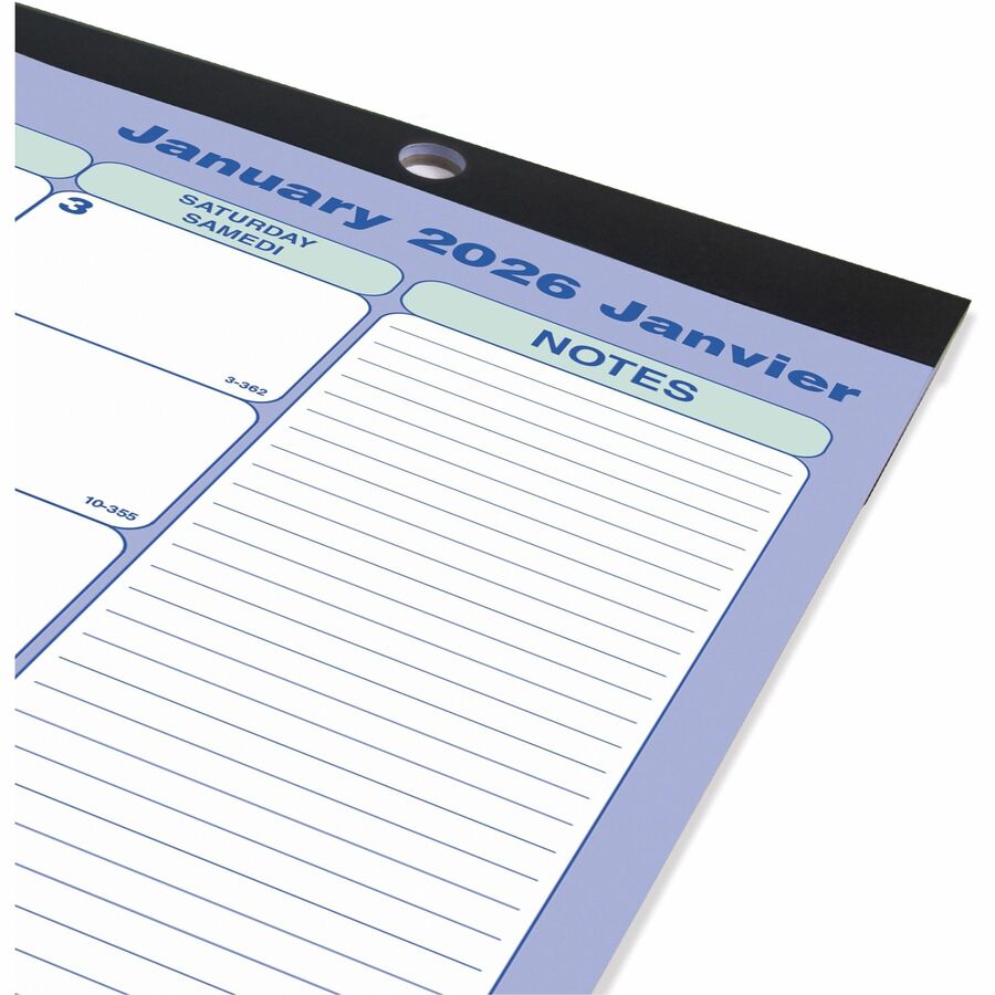 Blueline 2026 Monthly Desk Pad Calendar — Bilingual, 17-3/4" x 10-7/8"