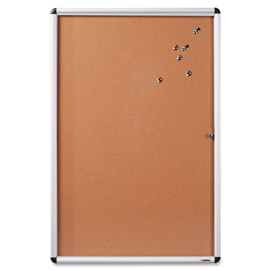 Lorell Enclosed Cork Bulletin Board