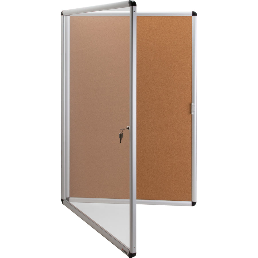 Lorell Enclosed Cork Bulletin Board