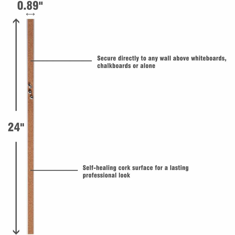 Lorell Cork Strip Bulletin Bar - LLR49535