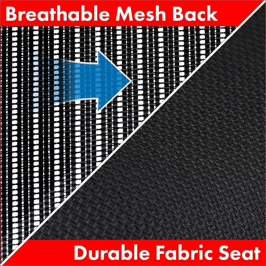 Lorell Ratchet Back Mesh Mid-Back Stool