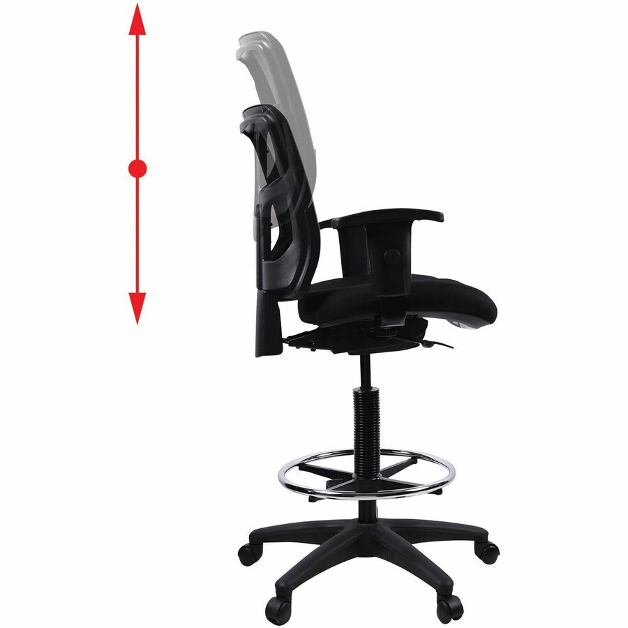 Lorell Ratchet Back Mesh Mid-Back Stool