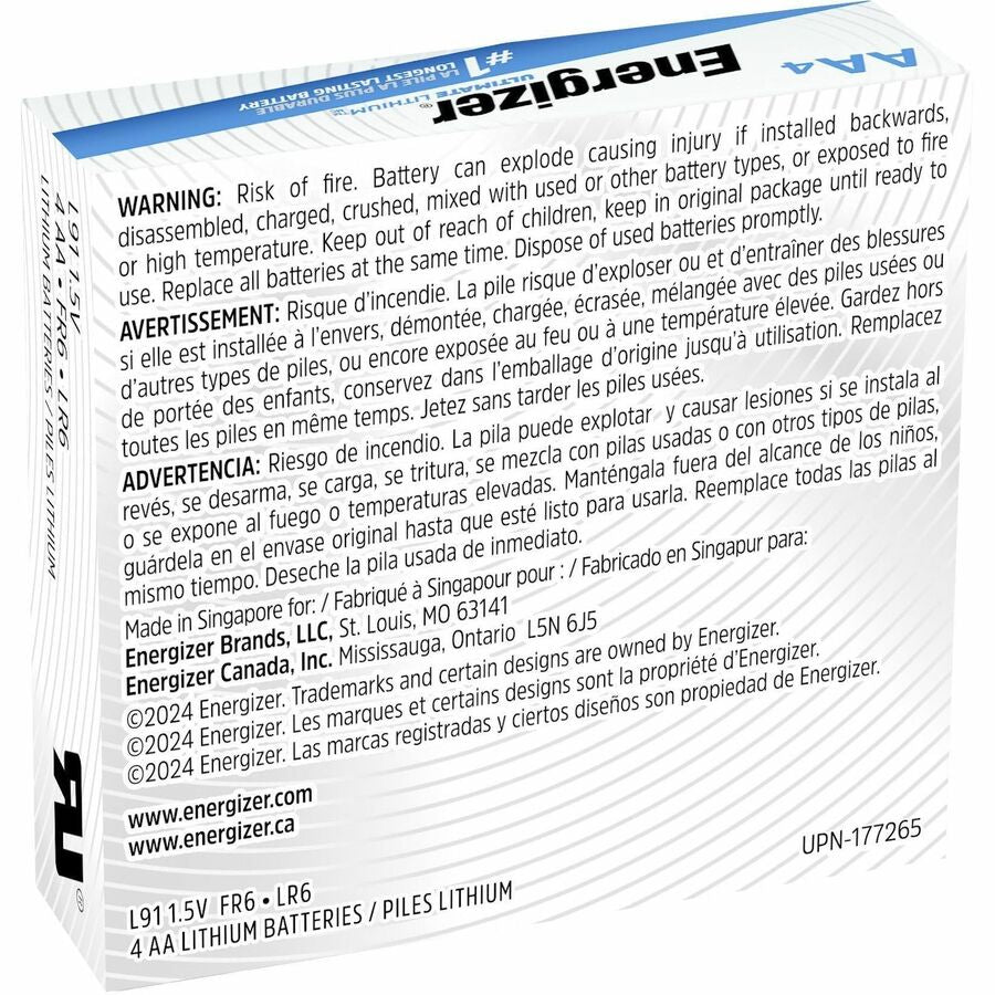 Energizer Ultimate Lithium Battery