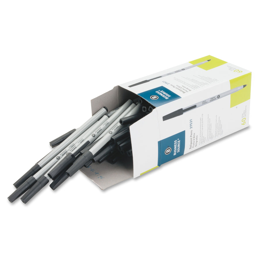 Stylos-bille à corps fixe Business Source en paquet en vrac - BSN37532