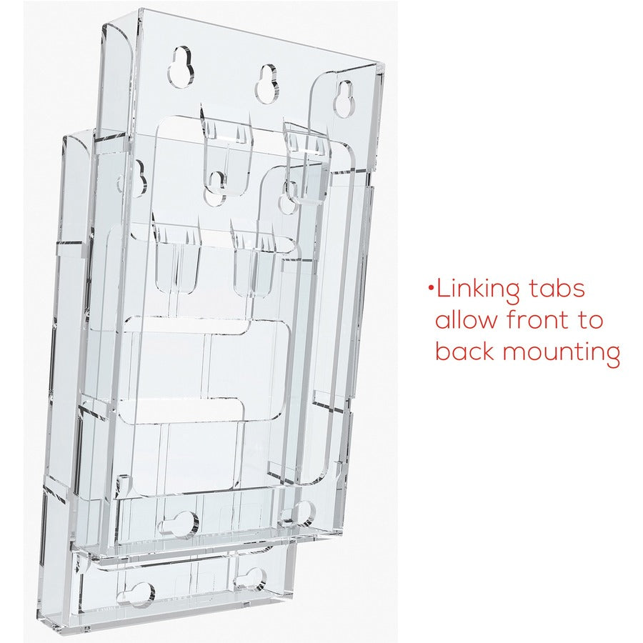 Deflecto Lit Loc Interlocking Literature Display