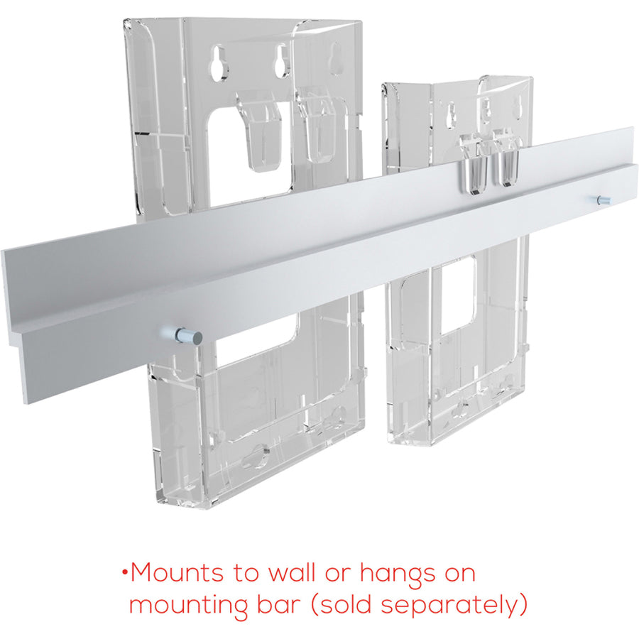 Deflecto Lit Loc Interlocking Magazine Display