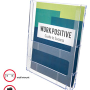 Deflecto Lit Loc Interlocking Magazine Display