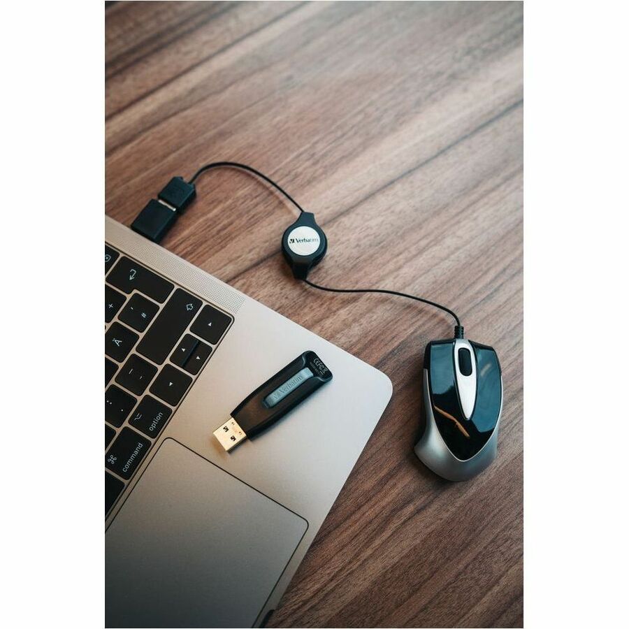 Microban 128GB Store 'n' Go V3 USB 3.2 Gen 1 Flash Drive - Gray