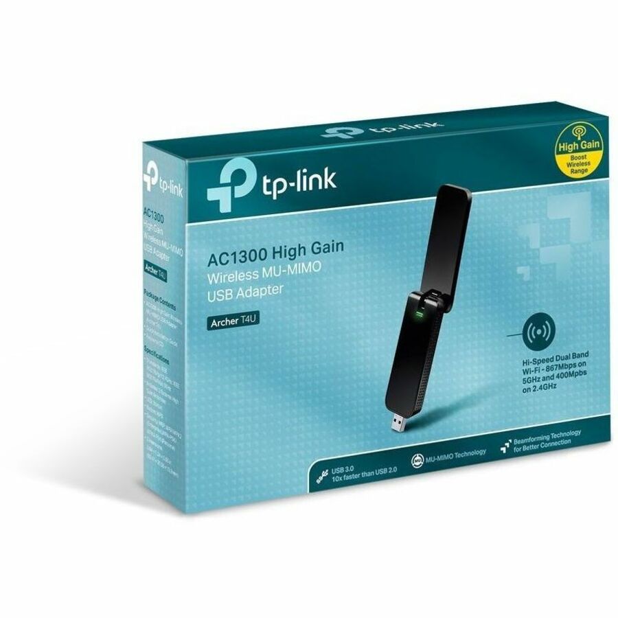 TP-Link IEEE 802.11ac Wi-Fi Adapter for Desktop Computer, Media Player, Notebook, Smart TV