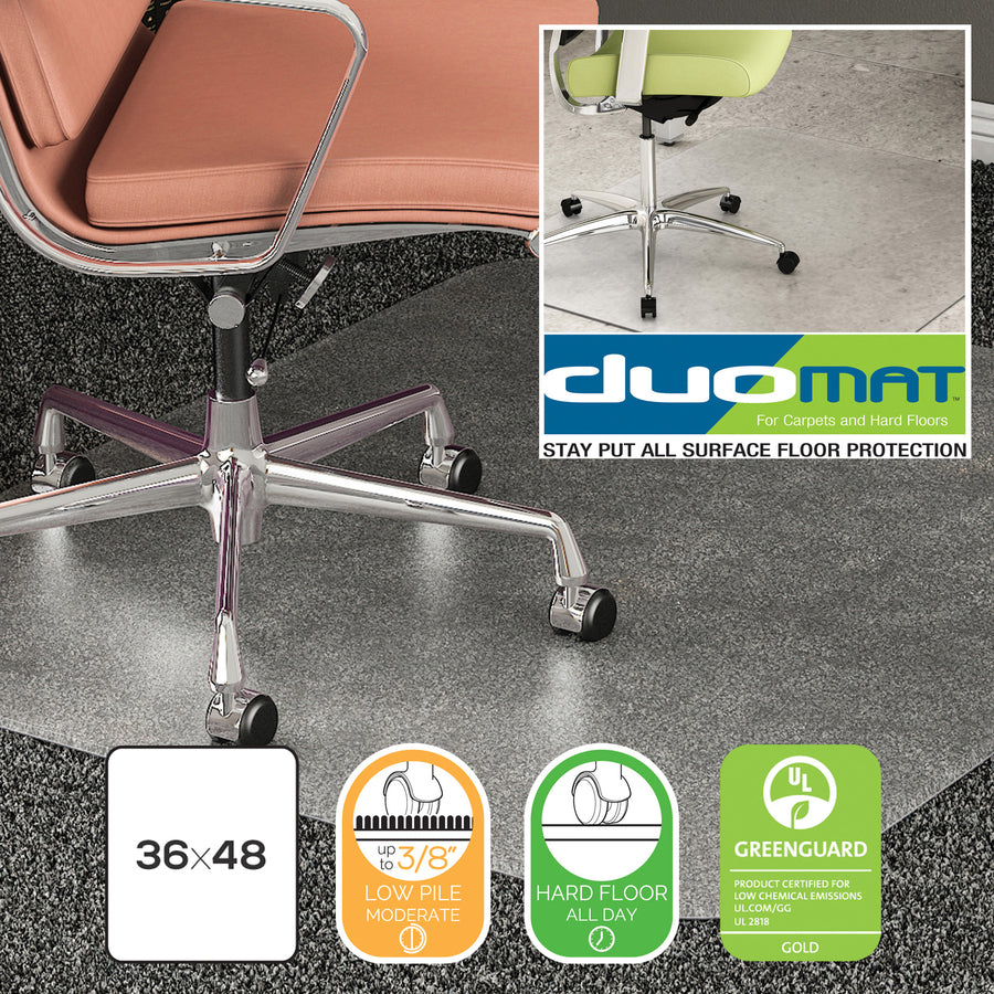 Deflecto DuoMat Multi-surface Chairmat (Model 1)
