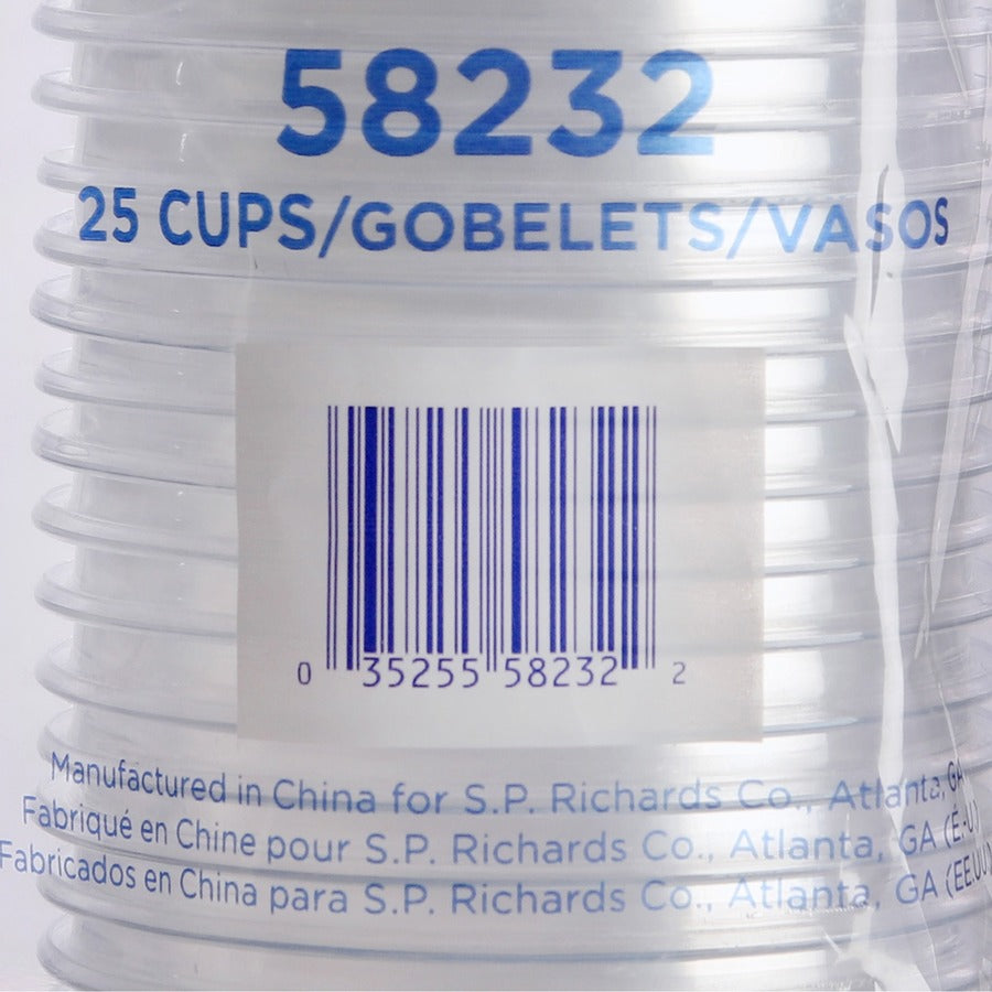 Genuine Joe 10 oz Clear Plastic Cups