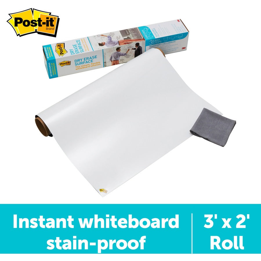 Post-it Self-Stick Dry-Erase Film Surface - X4