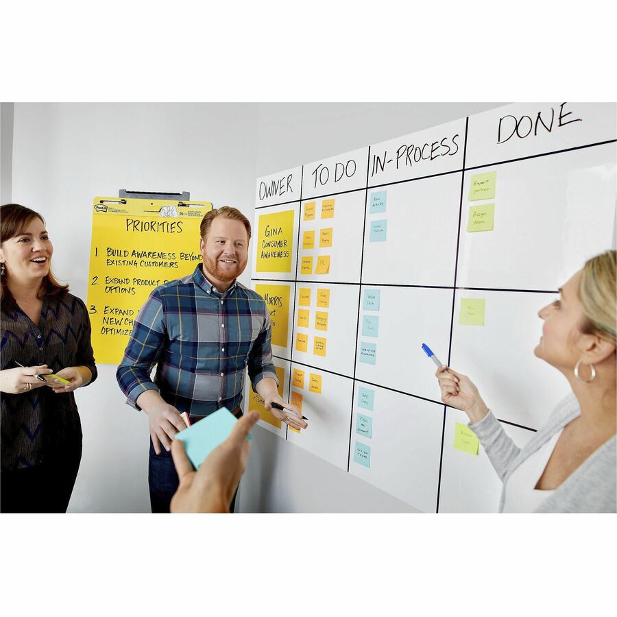 Post-it Self-Stick Dry-Erase Film Surface - X4