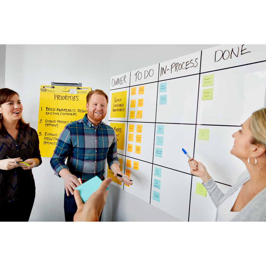 Post-it Self-Stick Dry-Erase Film Surface - X4
