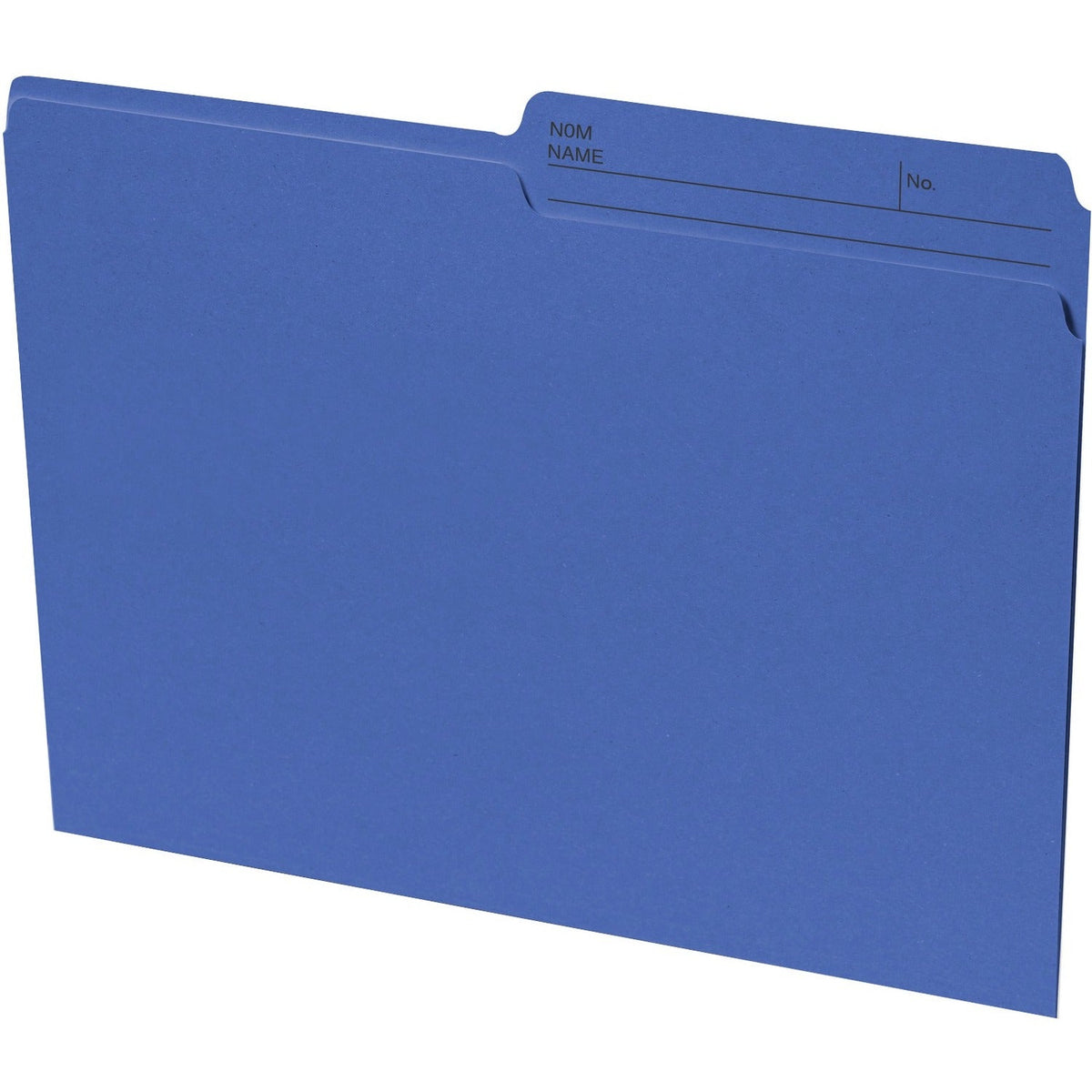 Basics Reversible File Folders Dark Letter Blue 100/box