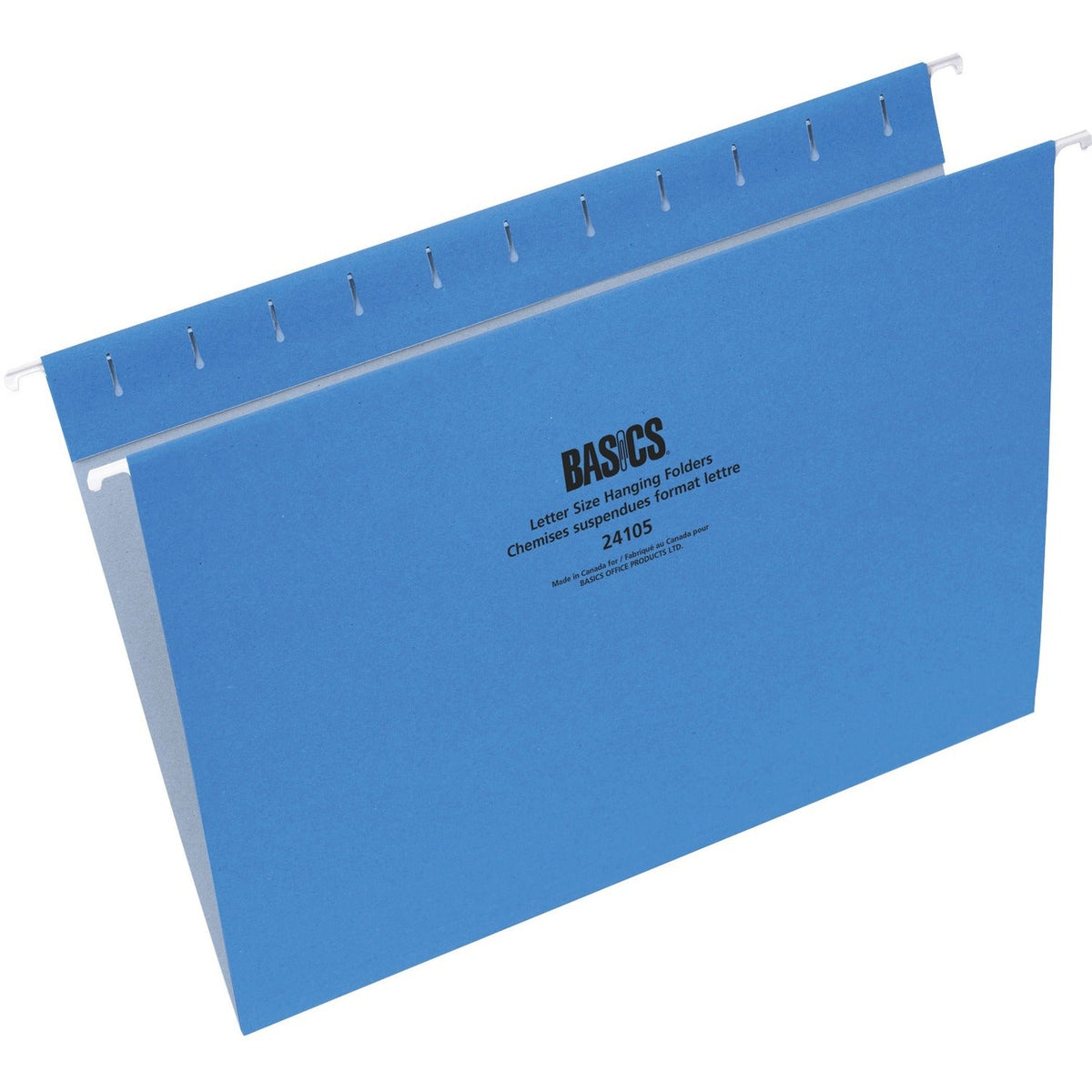 Basics Hanging Folders Letter Blue 25/box
