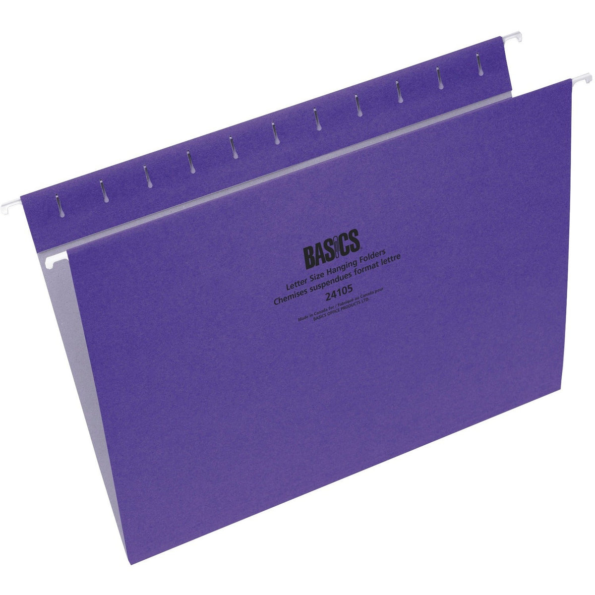 Basics Hanging Folders Violet Letter 25/box