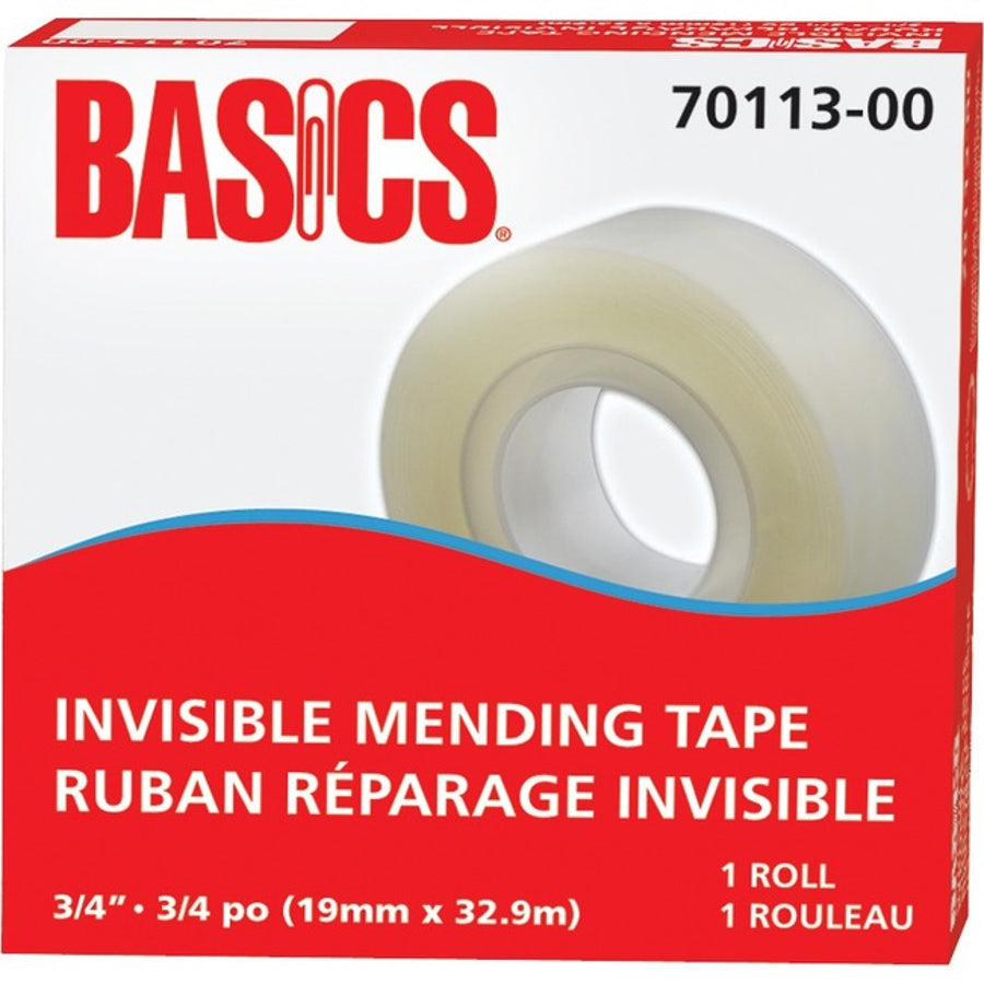 Basics Invisible Mending Tape Refill, 3/4 in (19 mm x 32.9 m)