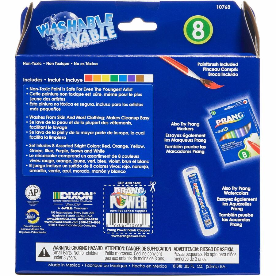 Prang Washable Tempera Paint Set