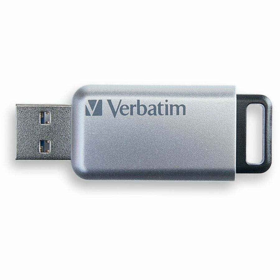 Verbatim 64GB Store'n' Go Secure Pro USB 3.0 Flash Drive with AES 256 Hardware Encryption - Silver