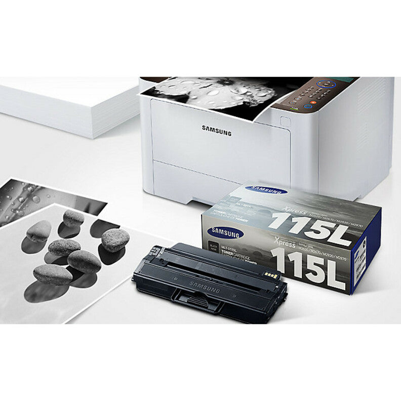 Samsung MLT-D115L Original High Yield Laser Toner Cartridge - Black - 1 Each