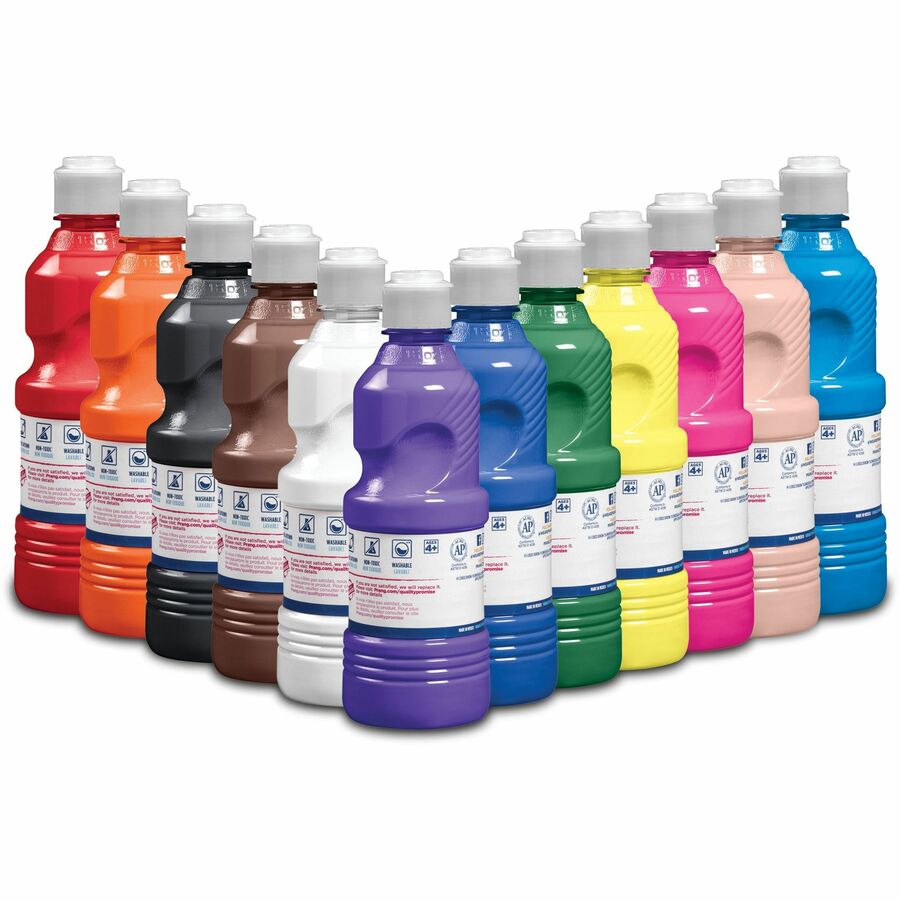 Prang Ultra-Washable Tempera Paint — Assorted, 12 Colours