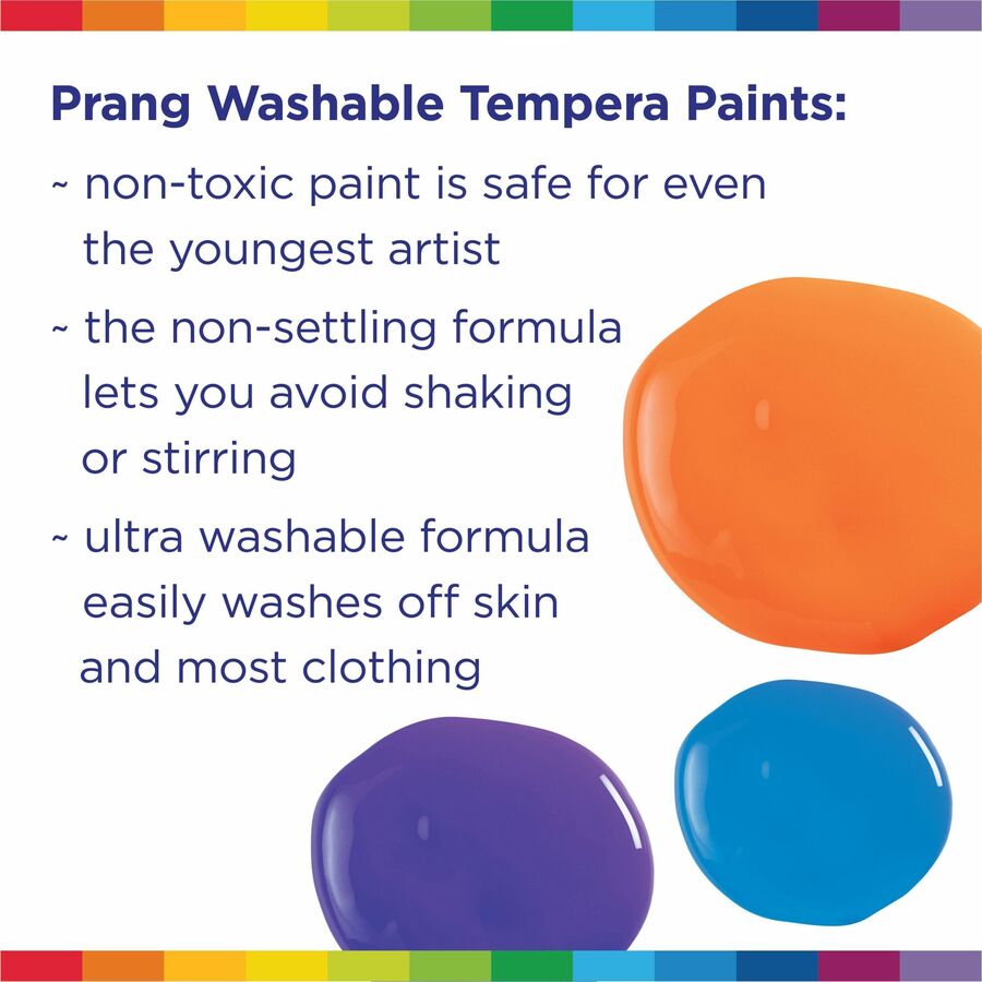 Prang Ultra-Washable Tempera Paint — Assorted, 12 Colours