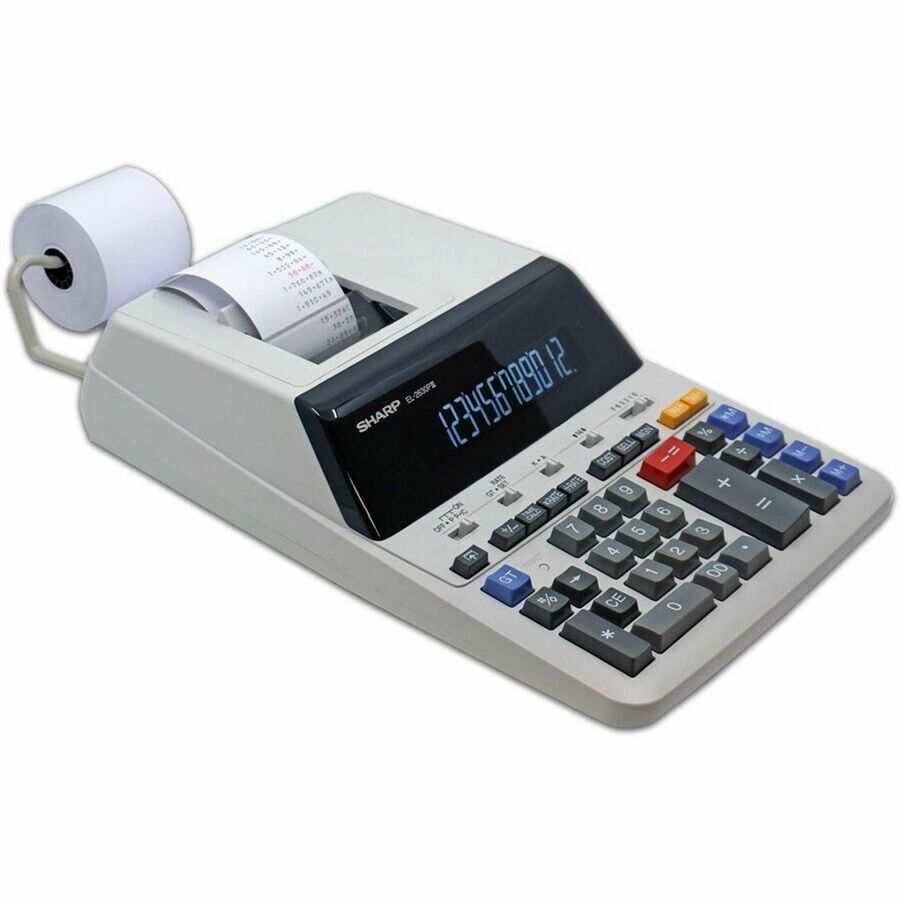 Sharp Calculators EL-2630PIII 12-Digit Commercial Printing Calculator