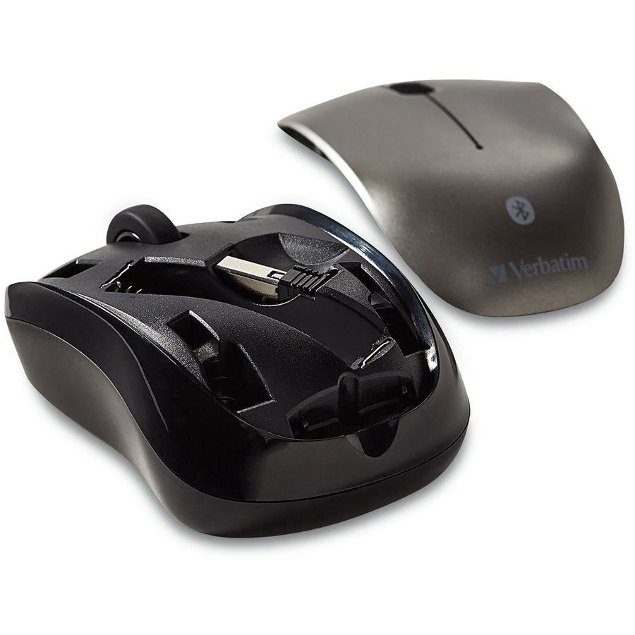 Verbatim Bluetooth Wireless Tablet Multi-Trac Blue LED Mouse - Graphite