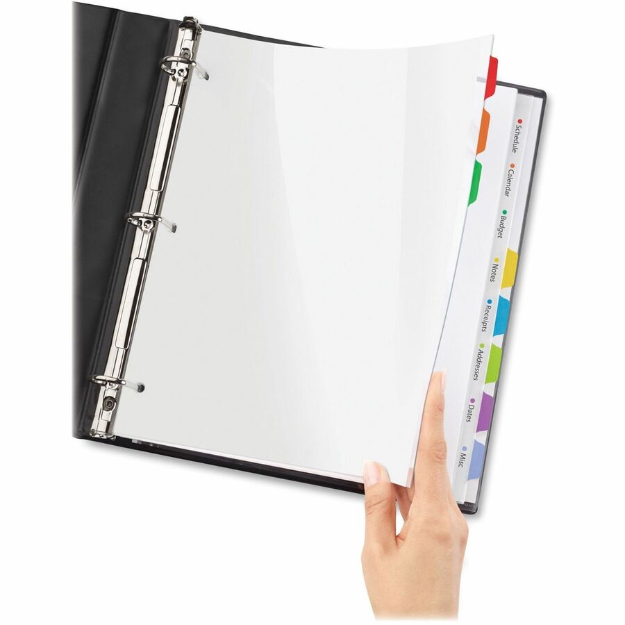 Avery® Clear Easy View Durable Plastic Dividers 8 tabs, 1 set