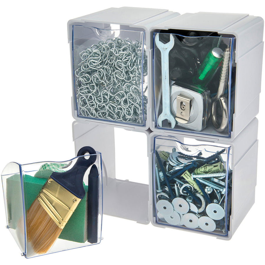 Organisateur de rangement emboîtable Deflecto Tilt Bin