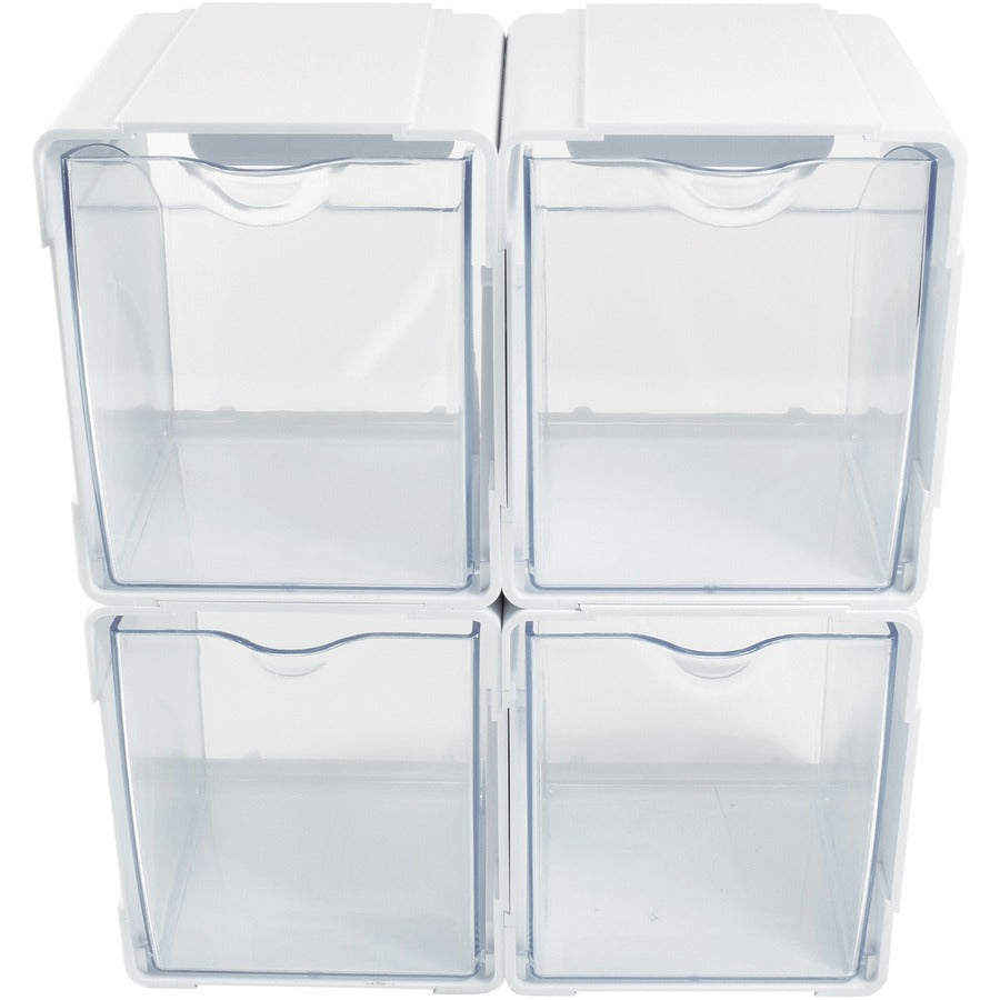 Organisateur de rangement emboîtable Deflecto Tilt Bin