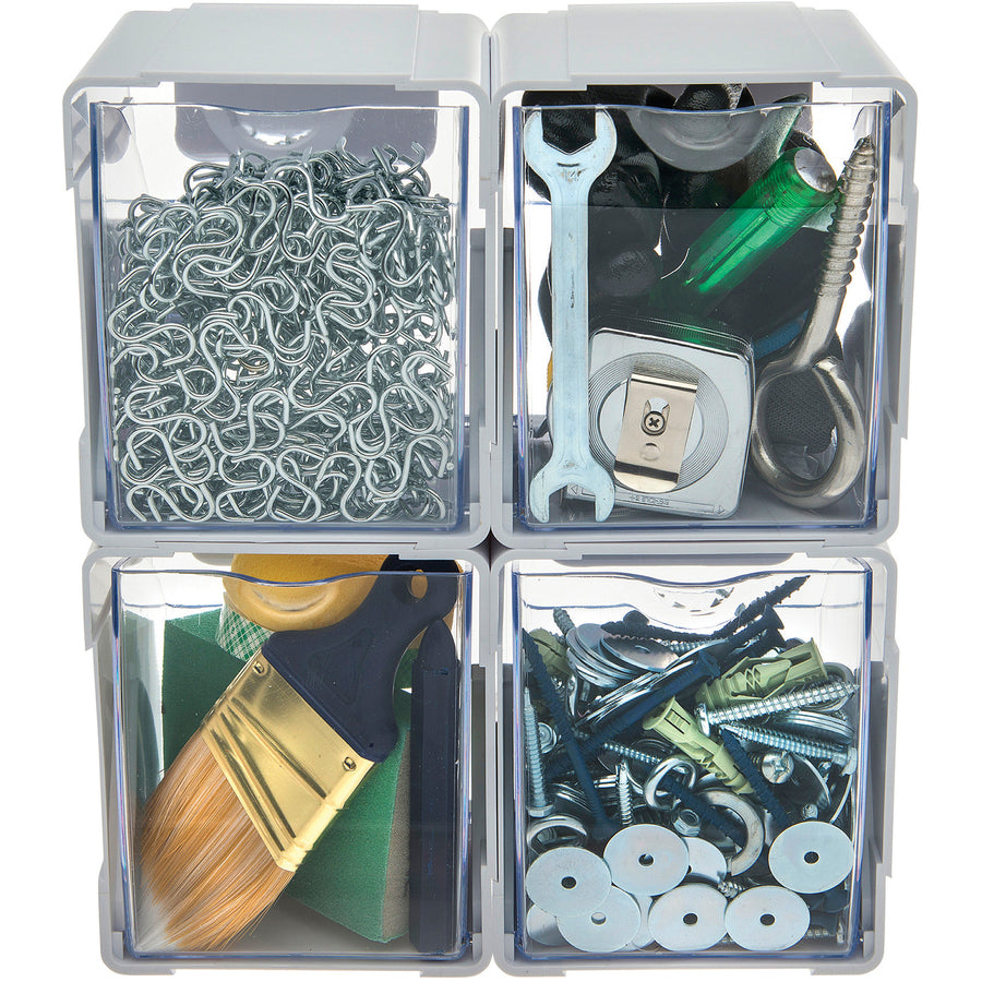 Organisateur de rangement emboîtable Deflecto Tilt Bin