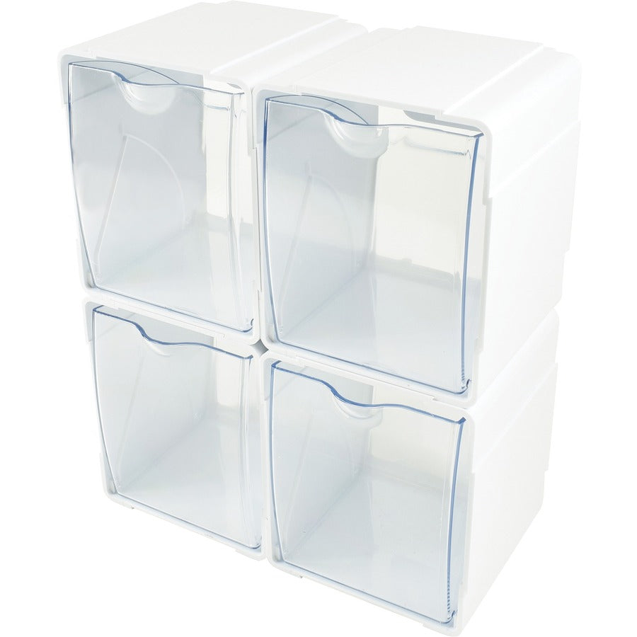 Organisateur de rangement emboîtable Deflecto Tilt Bin